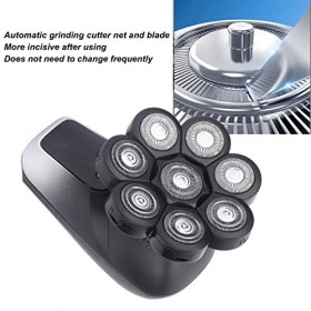 Tondeuse électrique pour Nez et Oreilles, Rasoir pour Tête 8D IPX7, étanche, Meulage Automatique, Doubles Lames Flottantes, R