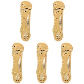 Lot de 5 peignes à cheveux en métal portables pour moustache et barbe