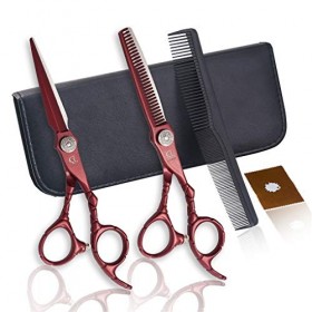 LUCHONG Salon De Coiffure Ciseaux Cheveux Outil 6.0 Professional avec Méticuleux Workmanship Netteté Silencer Réduction du Br