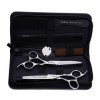 LUCHONG 6,0 Pouces Professionnel Ciseaux De Coiffure Cheveux Kit De Haute Qualité 440C Japonais en Acier Dilution Ciseaux Che