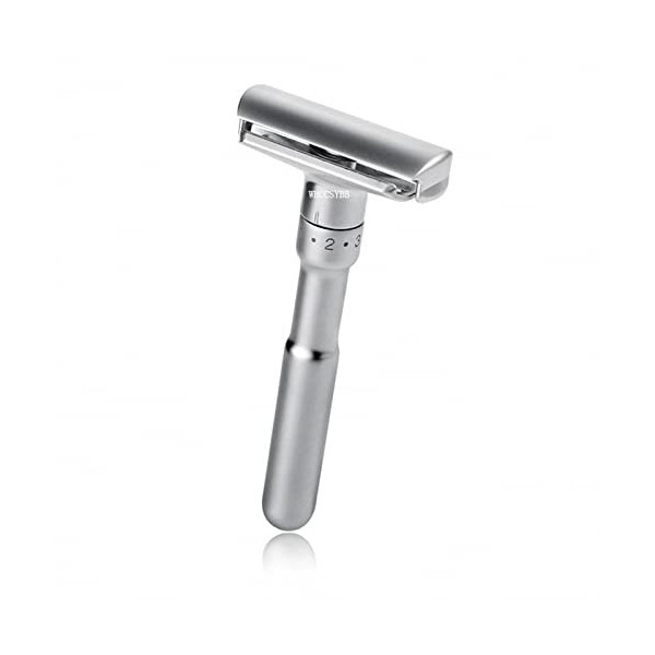 VIPAVA Rasoirs manuels Double Edge For Men Women Classic Stainless Travel Metal Handle Safety Double Edged Shaver Face Razor 