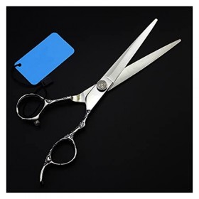 OUYOXI&nbsp;7 pouces Fleur de prunier Poignée Ciseaux de coiffure, Ciseaux&nbsp;de barbier, Ciseaux de coiffure, Ciseaux d’éclaircissem