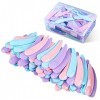 TUZAZO Lot de 200 mini spatules cosmétiques jetables en plastique multicolore pour le maquillage et léchantillonnage