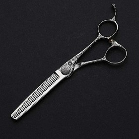 GaoF Ciseaux de Cisaillement/Dents Plats pour Coiffeur de 6 Pouces, résistants à la Corrosion édition : dent dent 