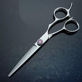 GaoF Cisaille Plate de 6 Pouces, Ciseaux de Coiffure Professionnels Haut de Gamme 440C, résistants à la Corrosion Rose 