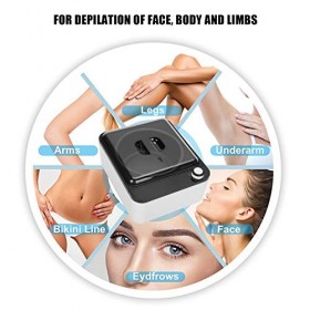 Kit dépilation pour femmes hommes, ensemble de machine de chauffage de chauffe-cire dépilation haricots de cire accessoires