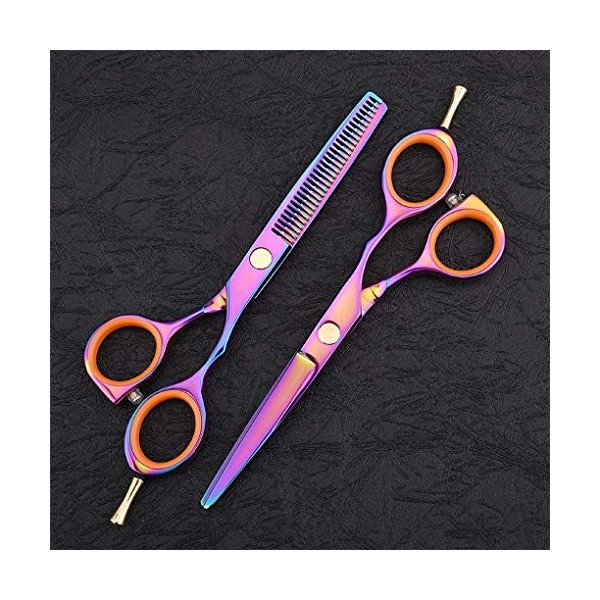 LUCHONG 6,0 Pouces Salon De Coiffure Ciseaux Cheveux Outil Professionnel en Acier Inoxydable Solide Et Durable Méticuleux Wor