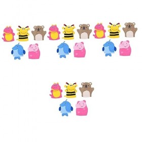 FRCOLOR 20 Pcs Mitaines Conceptions Laveur Exfoliant Gant De Bain Couleur Fille Garçons Doux Animal Avec Dessin Animé Décapan