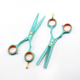 KOAIEZ Ciseaux De Coiffure De Coiffure De Salon De 5,5 Pouces, Coiffure De Coiffeur en Acier Inoxydable Coupes De Coupe + Ci