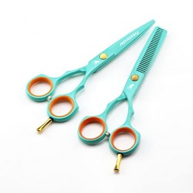 KOAIEZ Ciseaux De Coiffure De Coiffure De Salon De 5,5 Pouces, Coiffure De Coiffeur en Acier Inoxydable Coupes De Coupe + Ci