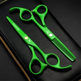 Ensemble De Ciseaux De Coiffure En Acier Inoxydable De 5,5 Pouces, Ciseaux De Coupe De Cheveux De Salon Ciseaux De Coupe + C