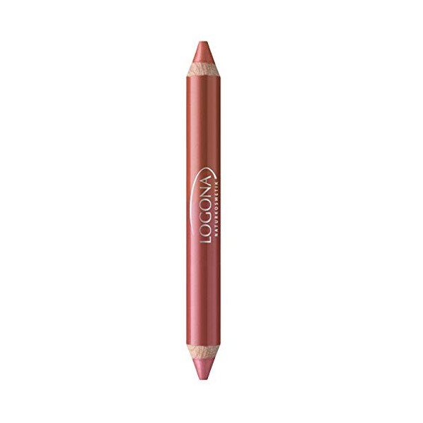 Logona - 1008clev07 - Maquillage - Rouge à Lèvres Crayon Duo N° 07 - Cherry - 1,38 g net