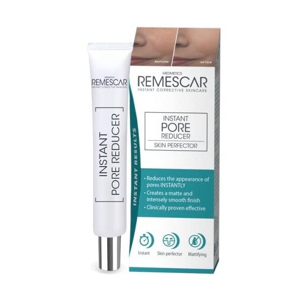 Remescar Réducteur de Pores Instantané 20ml – Apprêt Pour le Visage – Perfector de la Peau – Réduit Instantanément lApparenc