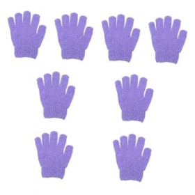 minkissy 80 Pièces Gants De Bain À Cinq Doigts Gant De Gommage Gants De Bain Exfoliants Pour La Peau Scrubstar Pour Femmes Ex