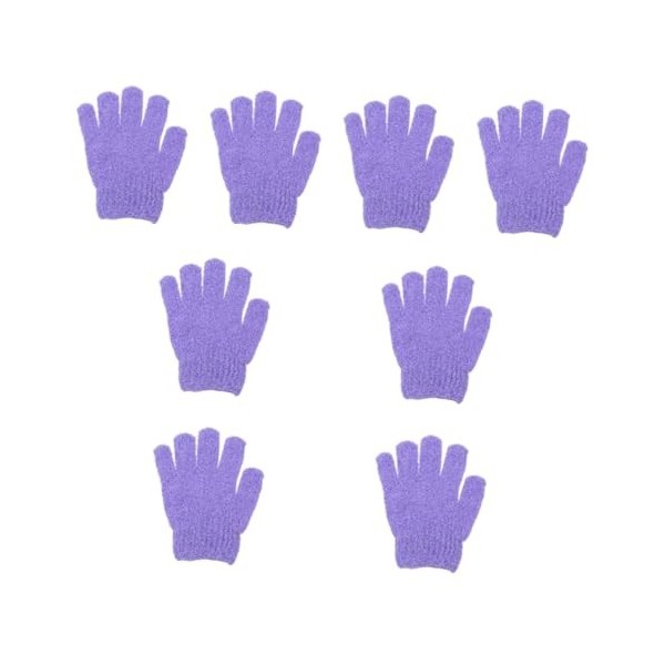 minkissy 80 Pièces Gants De Bain À Cinq Doigts Gant De Gommage Gants De Bain Exfoliants Pour La Peau Scrubstar Pour Femmes Ex