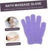 minkissy 80 Pièces Gants De Bain À Cinq Doigts Gant De Gommage Gants De Bain Exfoliants Pour La Peau Scrubstar Pour Femmes Ex