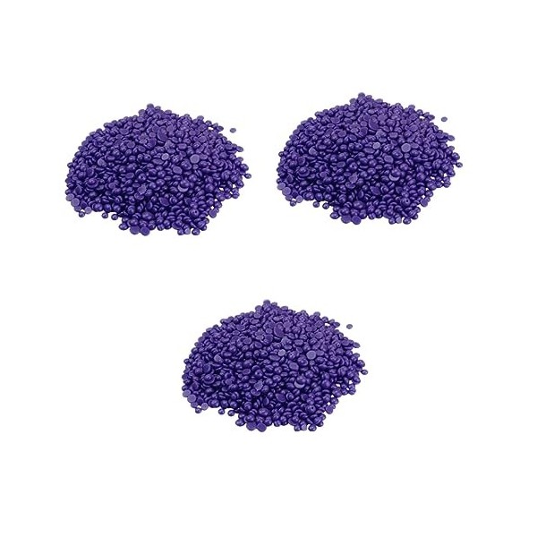 3Pcs Cire Perle Épilation Perles De Cire DÉpilation Perle Perles De Cire Pour Les Cheveux Haricots De Cire Dépilatoires Épil