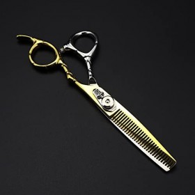 ciseaux de coiffeur Ciseaux De Coupe De Cheveux, 6 Pouces Professionnel Japon 440c Acier Or Ciseaux Couronne Ciseaux De Cheve...