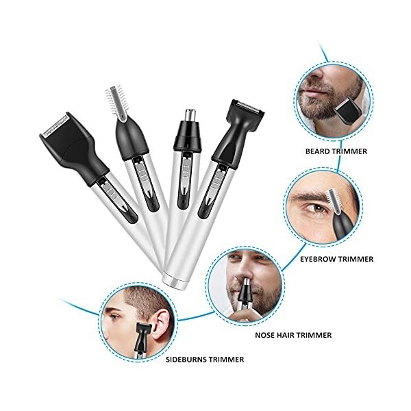 Tondeuse à Barbe Nez Sourcils - Tondeuse Du Nez Oreilles Électrique, Rasoir à Nez Électrique Homme Femme, Nose Hair Trimmer F