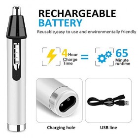 Tondeuse Nez Oreilles Epilateur - Tondeuse à Barbe Nez Sourcils, Rasoir à Nez Électrique Homme Femme, Tondeuse Du Nez Oreille