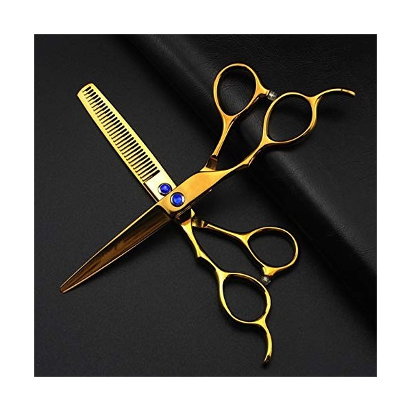 WYGC Scissors Ciseaux Coiffure Professionnel，Ciseaux de Coiffure Professionnels gauchers Ciseaux à Cheveux pour Main Gauche -