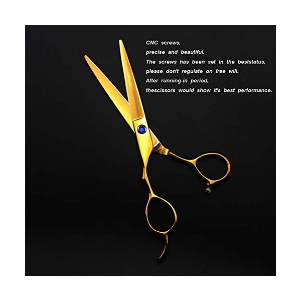 WYGC Scissors Ciseaux Coiffure Professionnel，Ciseaux de Coiffure Professionnels gauchers Ciseaux à Cheveux pour Main Gauche -