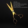 WYGC Scissors Ciseaux Coiffure Professionnel，Ciseaux de Coiffure Professionnels gauchers Ciseaux à Cheveux pour Main Gauche -