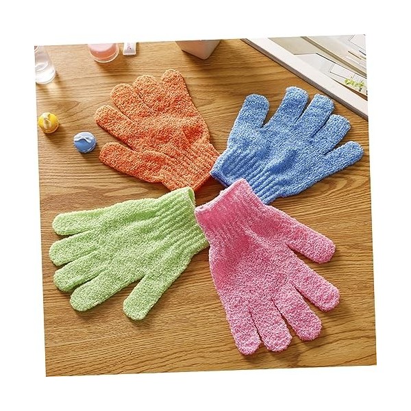 minkissy 60 Pièces Gants De Bain Exfoliants Gants De Douche Gant De Bain Accessoire De Bain Gommage Corporel Exfoliant Gant D