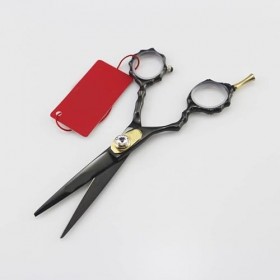 Ciseaux de coupe de cheveux, ciseaux de 5,5 pouces, poignée en bambou pour cheveux, ciseaux de main gauche, ciseaux de salon 