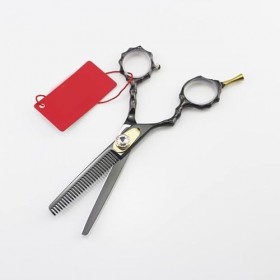 Ciseaux de coupe de cheveux, ciseaux de 5,5 pouces, poignée en bambou pour cheveux, ciseaux de main gauche, ciseaux de salon ...