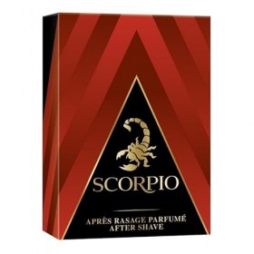 SCORPIO - Rouge Après-Rasage 100Ml - Soin hydratant et apaisant après le rasage pour hommes - Lot De 3