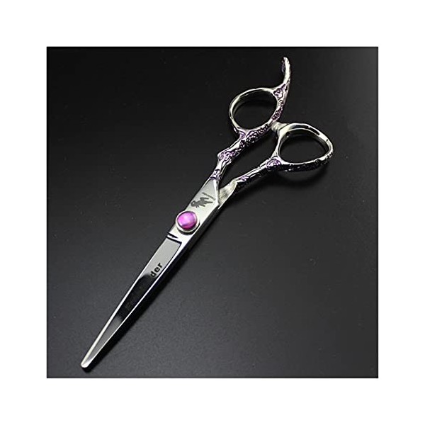 Outils de coiffure professionnels de 6 pouces, ciseaux de coupe de cheveux de coiffure, ciseaux de coupe de cheveux à poignée