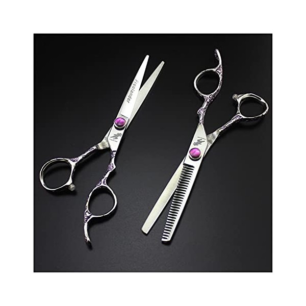 Outils de coiffure professionnels de 6 pouces, ciseaux de coupe de cheveux de coiffure, ciseaux de coupe de cheveux à poignée