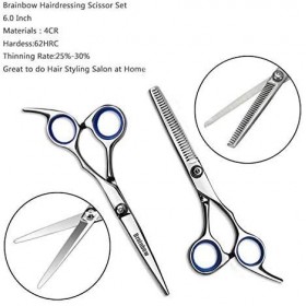 Ensemble de coiffure 15,2 cm coupe amincissante outil de coiffure ciseaux de coupe de cheveux en acier inoxydable salon de co