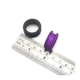 zmigrapddn Ciseaux de Coupe de Cheveux, Ciseaux à Cheveux Professionnels Ciseaux Bagues en Silicone pour Tous Les Inserts de 