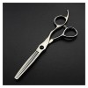 NC Ciseaux de Coiffure givrés de 6 Pouces, Ciseaux de Coiffure Amincissants pour Coupe de Cheveux, Ciseaux Outils de Coiffeur