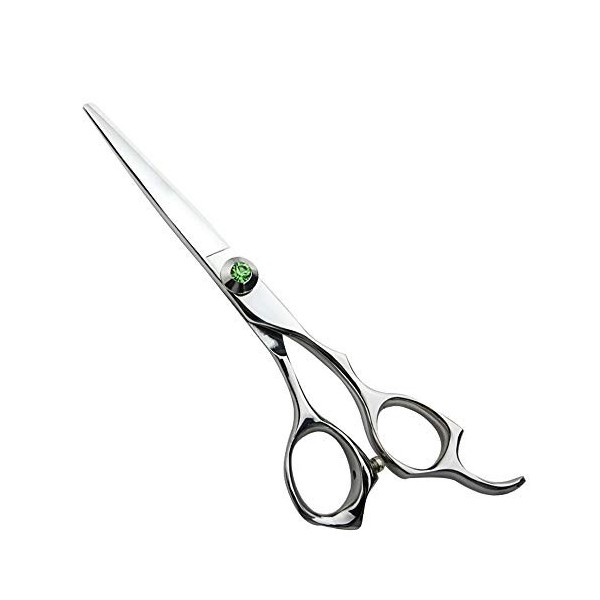 Outils de coupe des cheveux Coupe de cheveux Green Diamond grande oreille poignée ciseaux de réparation droite cisaillement p