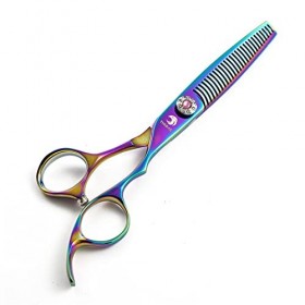 ULIN 6,0 Pouces Hair Style Ciseaux Amincissants Dents Double Face Ciseaux Hair-Use Family Barber Shop Couleur 