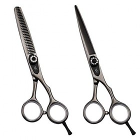 Coiffure Ciseaux cheveux Ciseaux Kit cheveux coupe de cheveux Kit professionnel for Barber Stylist 5.5 pouces