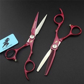 Couper Les Cheveux Ciseaux Set, 6 Pouces 440C Inoxydable Professionnel Ciseaux De Coiffure Kit, Résistant À La Chaleur, Résis...