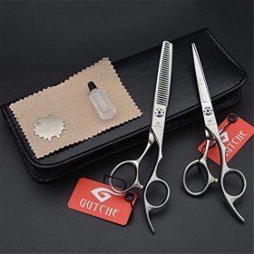 Coiffeur Professionnel Ciseaux Set, 6Inch 440C en Acier Inoxydable Salon Barbiers Ciseaux À Effiler Couper Les Cheveux Light