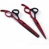 Ciseaux de coiffure Ciseaux de coiffeur Kit doutils de coupe de cheveux en acier inoxydable tranchant pour salon de coiffure