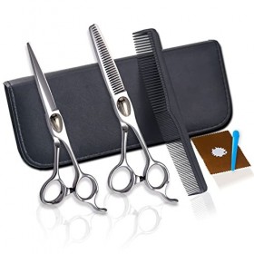 AIRLUS Ciseaux Coiffure 440c Produits en Acier Ciseaux tondeuses à Cheveux Lame en Acier Inoxydable Professionnel Ciseaux Ami