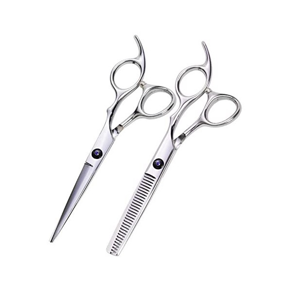 leybold Set De Ciseaux De Coiffure Professionnels, Ensemble De Ciseaux Hybrides Hybrides De Texture Minces De 6,0 Pouces, ave