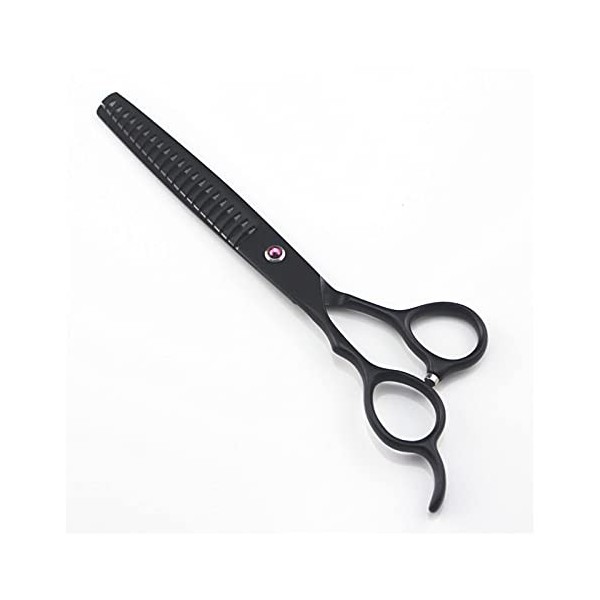 Ciseaux de coupe de cheveux 7" Personnalité Gaucher Ciseaux à effiler Fourniture de coiffure pour outil de coupe de cheveux d