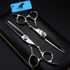 6.0" Ciseaux de Coupe de Cheveux Set - Ciseaux Coiffure Dilution Styling Shears Toilettage Kit en Acier Inoxydable - Salon Pr