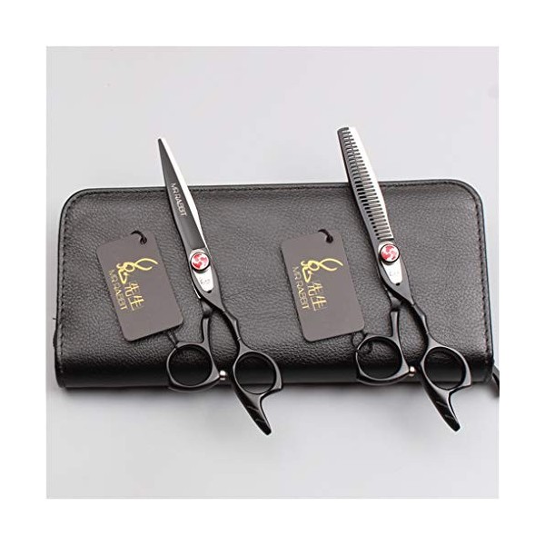 6,0 Pouces Professionnel Ciseaux de Coiffure Set Salon de Coiffure Coupe Dilution Ciseaux Haut de Gamme 440C de Sharp Salon d