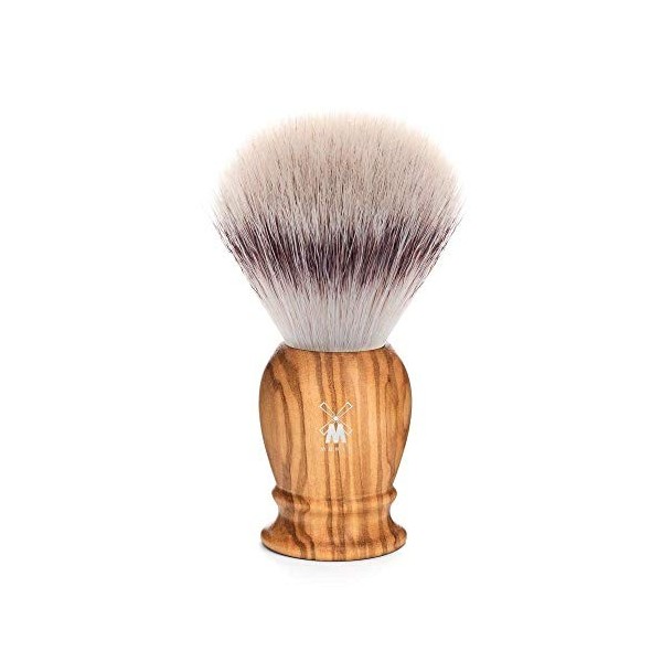 MÜHLE - Brosse à raser Fibre L Pointe argentée, Olive Olive Wood , Standard