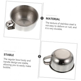 FOMIYES 6 Pièces Bol De À Raser Bol De Crème À Raser Pour Hommes Récipient De À Raser Tasse De À Raser Bols À Mélanger En Aci