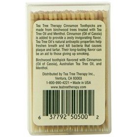 TEA TREE - Toothpicks Cinnamon - 100 Count